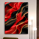 Quadro Decorativo Abstrato Fluxo de Lava