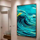 Quadro Decorativo Abstrato Drop Mar