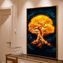 Quadro Decorativo Árvore da Vida - Aurora Dourada