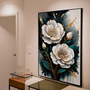 Quadro Decorativo Flores - Florescer Dourado