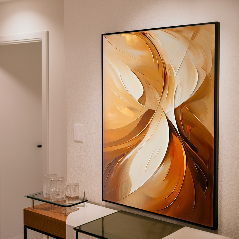 Quadro Decorativo Abstrato Fusão de Calor