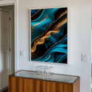 Quadro Decorativo Abstrato Fluxo Maré