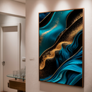 Quadro Decorativo Abstrato Fluxo Maré