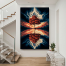 Quadro Decorativo Árvore da Vida - Espelho do Céu Ardente
