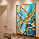 Quadro Decorativo Abstrato Tramas de Sol e Mar