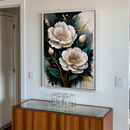 Quadro Decorativo Flores - Florescer Dourado