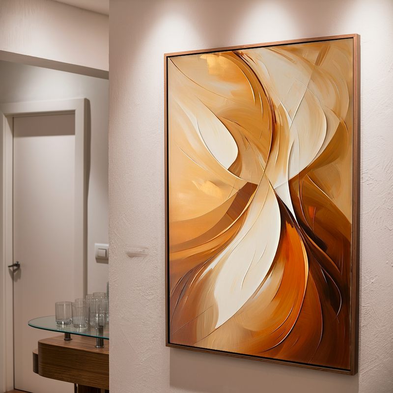 Quadro Decorativo Abstrato Fusão de Calor