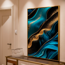 Quadro Decorativo Abstrato Fluxo Maré