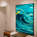 Quadro Decorativo Abstrato Drop Mar