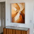 Quadro Decorativo Abstrato Fusão de Calor