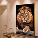 Quadro Decorativo de Leão - O Rei Imponente
