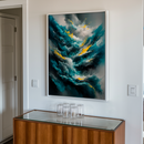 Quadro Decorativo Abstrato Tempestade de Energias