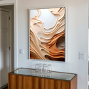 Quadro Decorativo Abstrato Ondas do Deserto