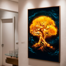 Quadro Decorativo Árvore da Vida - Aurora Dourada