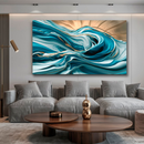 Quadro Decorativo Abstrato Espirais Oceânicas