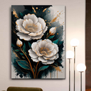 Quadro Decorativo Flores - Florescer Dourado