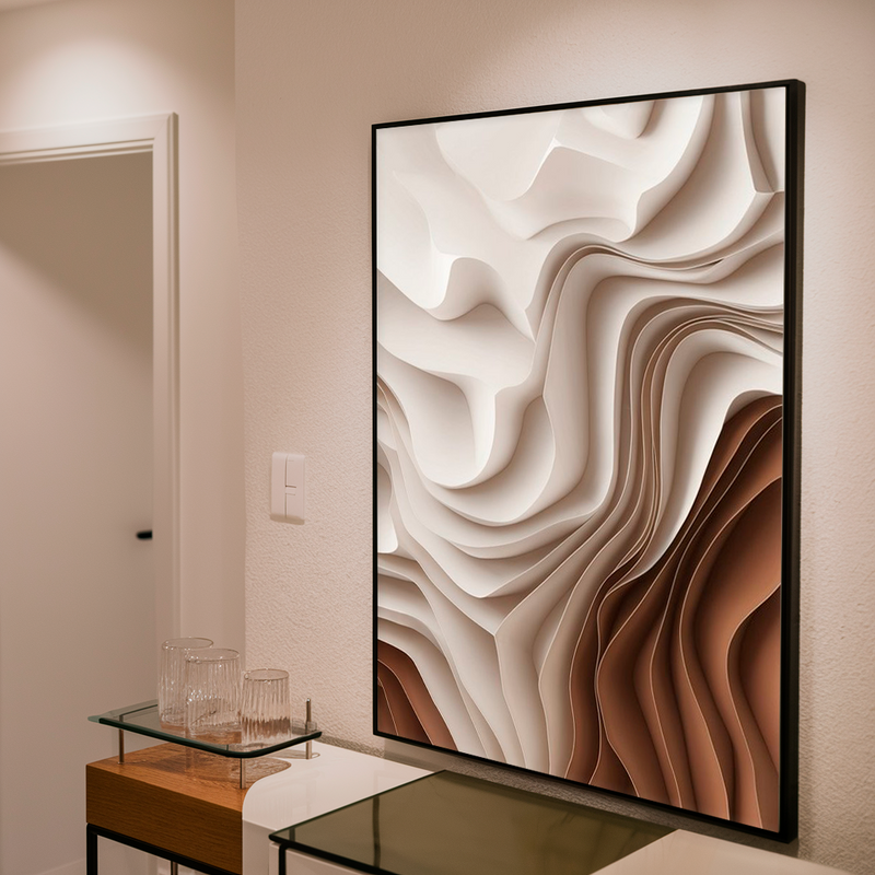 Quadro Decorativo Abstrato Dunas