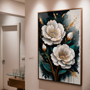 Quadro Decorativo Flores - Florescer Dourado