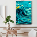 Quadro Decorativo Abstrato Drop Mar