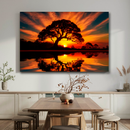 Quadro Decorativo Árvore - Ouro do Pôr do Sol