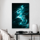 Quadro Decorativo Abstrato Correnteza Noturna