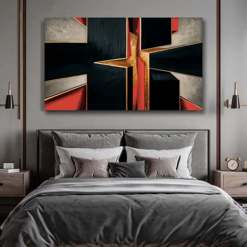 Quadro Decorativo Abstrato Ponto de Fuga