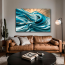 Quadro Decorativo Abstrato Espirais Oceânicas