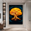 Quadro Decorativo Árvore da Vida - Aurora Dourada