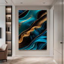 Quadro Decorativo Abstrato Fluxo Maré