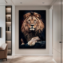 Quadro Decorativo de Leão - Retrato Frontal