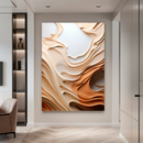 Quadro Decorativo Abstrato Ondas do Deserto