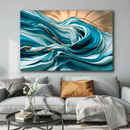 Quadro Decorativo Abstrato Espirais Oceânicas