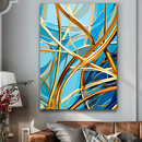 Quadro Decorativo Abstrato Tramas de Sol e Mar