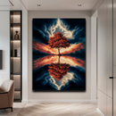 Quadro Decorativo Árvore da Vida - Espelho do Céu Ardente