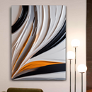 Quadro Decorativo Abstrato Vento Cromático