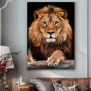 Quadro Decorativo de Leão - O Rei Imponente
