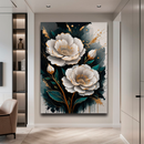 Quadro Decorativo Flores - Florescer Dourado