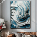 Quadro Decorativo Abstrato Vendaval Azul