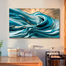 Quadro Decorativo Abstrato Espirais Oceânicas