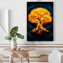 Quadro Decorativo Árvore da Vida - Aurora Dourada