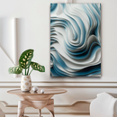 Quadro Decorativo Abstrato Vendaval Azul