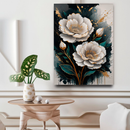 Quadro Decorativo Flores - Florescer Dourado