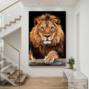 Quadro Decorativo de Leão - O Rei Imponente