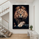 Quadro Decorativo de Leão - Retrato Frontal