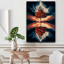 Quadro Decorativo Árvore da Vida - Espelho do Céu Ardente