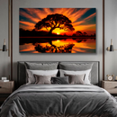Quadro Decorativo Árvore - Ouro do Pôr do Sol