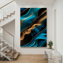 Quadro Decorativo Abstrato Fluxo Maré