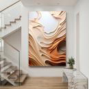 Quadro Decorativo Abstrato Ondas do Deserto