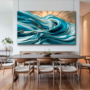 Quadro Decorativo Abstrato Espirais Oceânicas