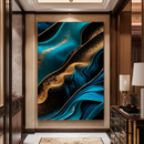 Quadro Decorativo Abstrato Fluxo Maré